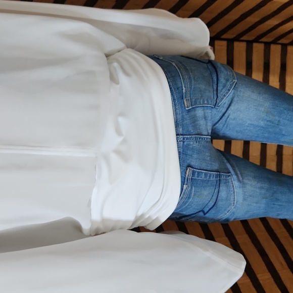 NWT! Bebe split chiffon sleeve spandex body - Picture 13 of 16